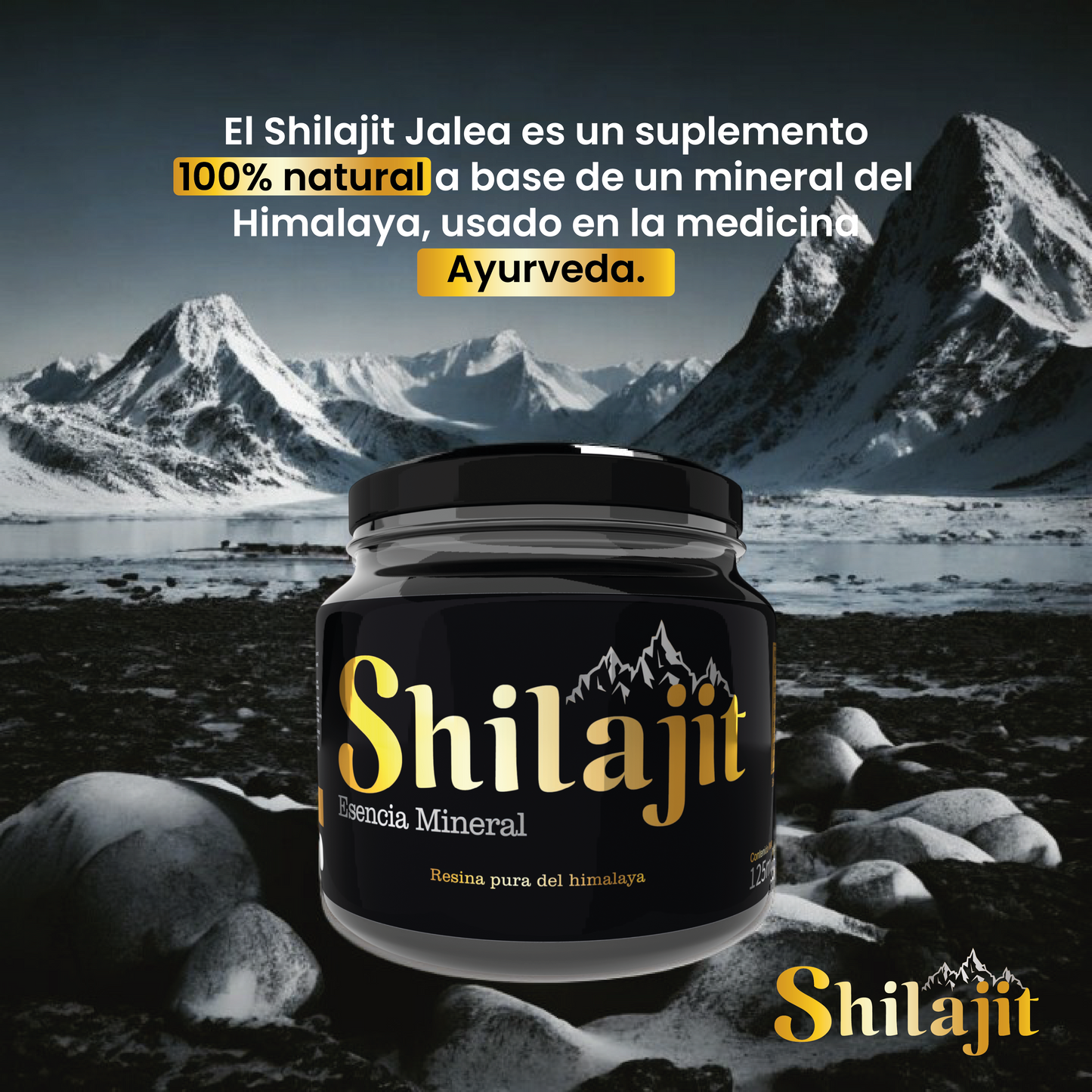 Doble Potencia: Shilajit Original con Invíma Pro X2 | Elixir Natural de las Montañas
