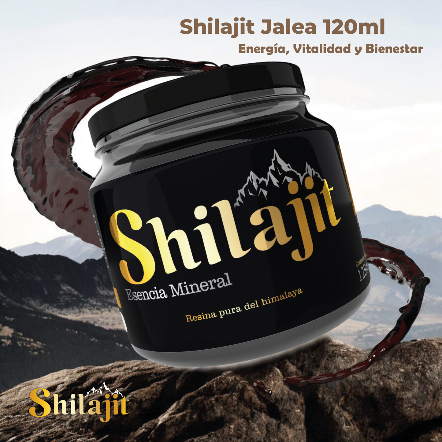 Doble Potencia: Shilajit Original con Invíma Pro X2 | Elixir Natural de las Montañas