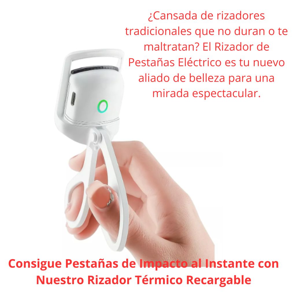 Rizador de Pestañas Eléctrico Recargable USB con Calentamiento Rápido